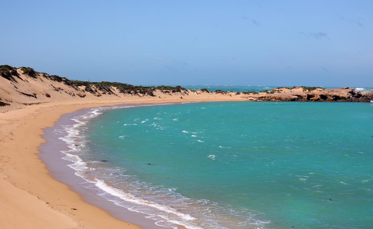 Photo de Little Dip Beach avec sable beige de surface