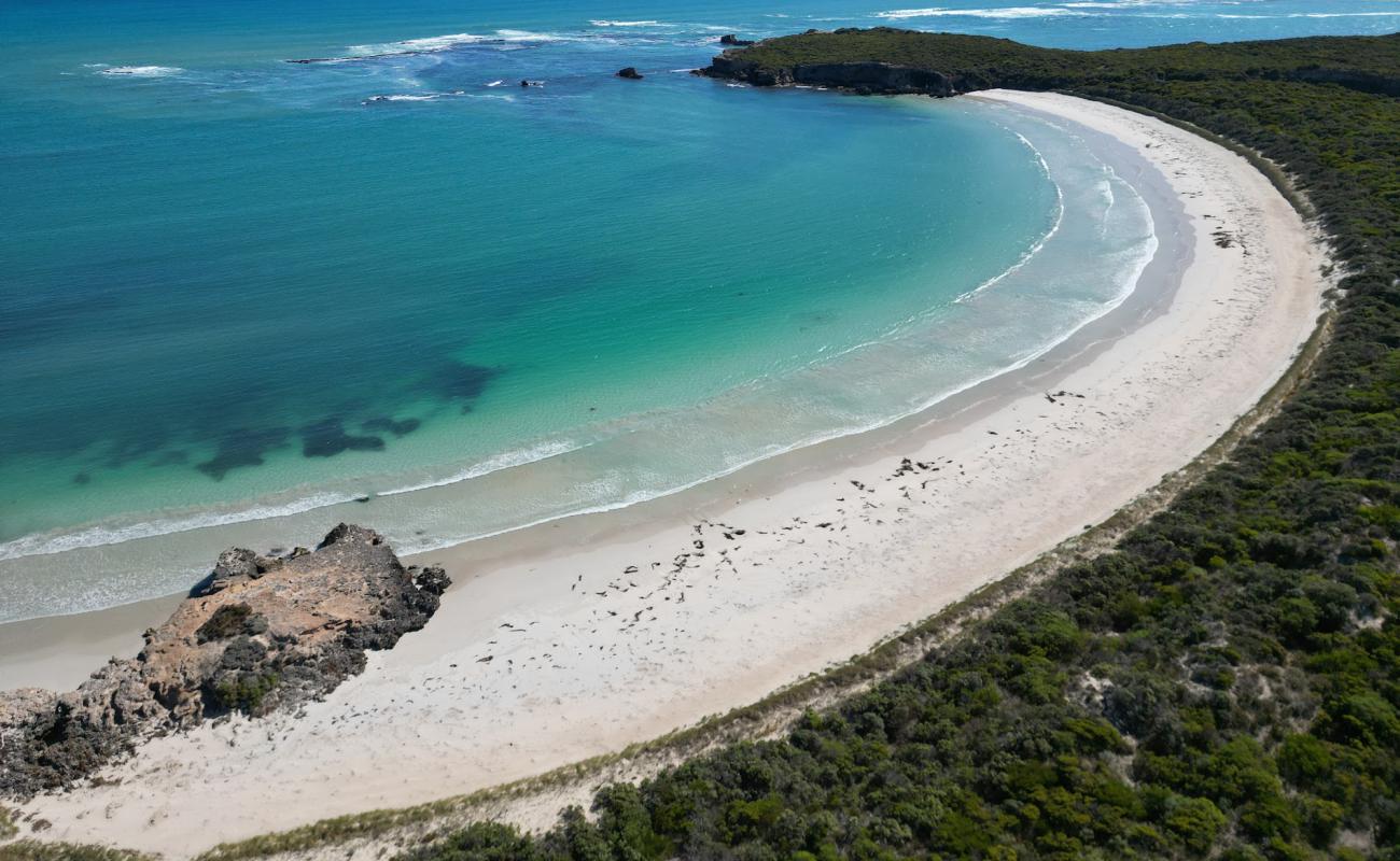 Photo de Nora Creina Beach avec sable beige de surface