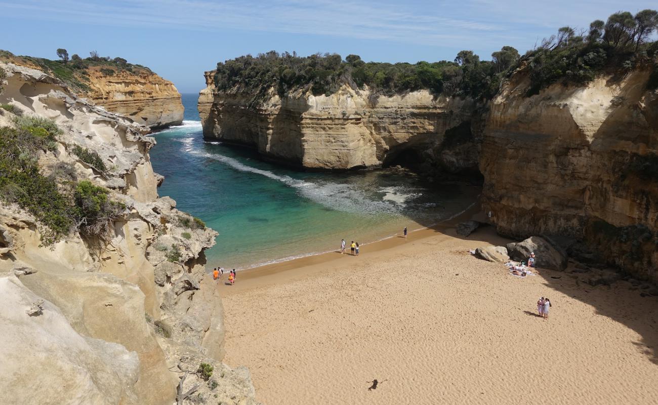 Photo de Loch Ard Gorge avec sable lumineux de surface