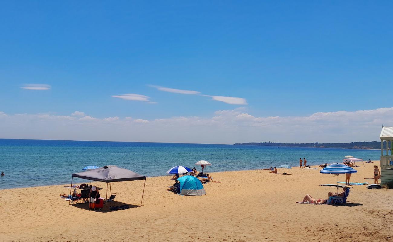 Photo de Mount Martha Beach South avec sable lumineux de surface