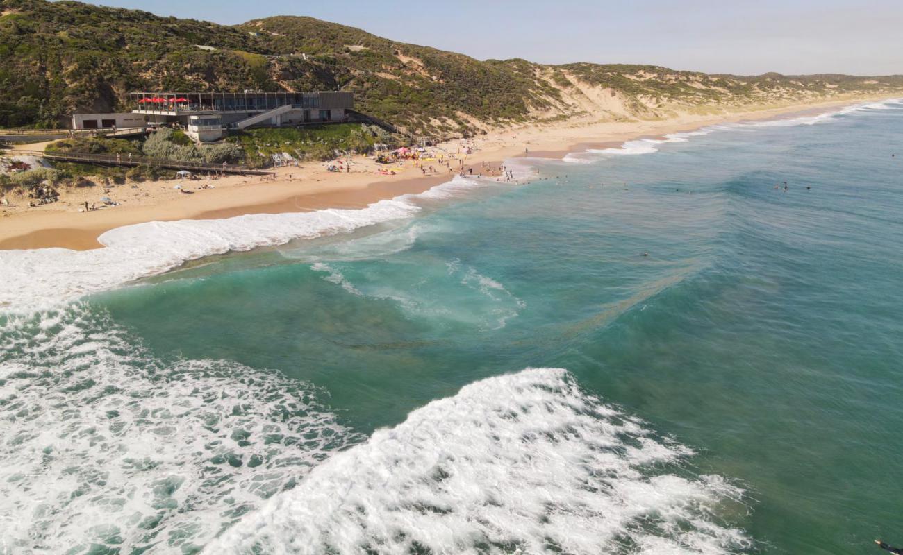 Photo de Portsea Surf Beach avec sable fin et lumineux de surface