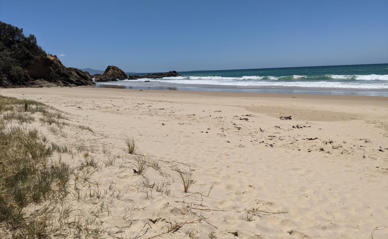 Photo de Secret Beach avec sable beige fin de surface