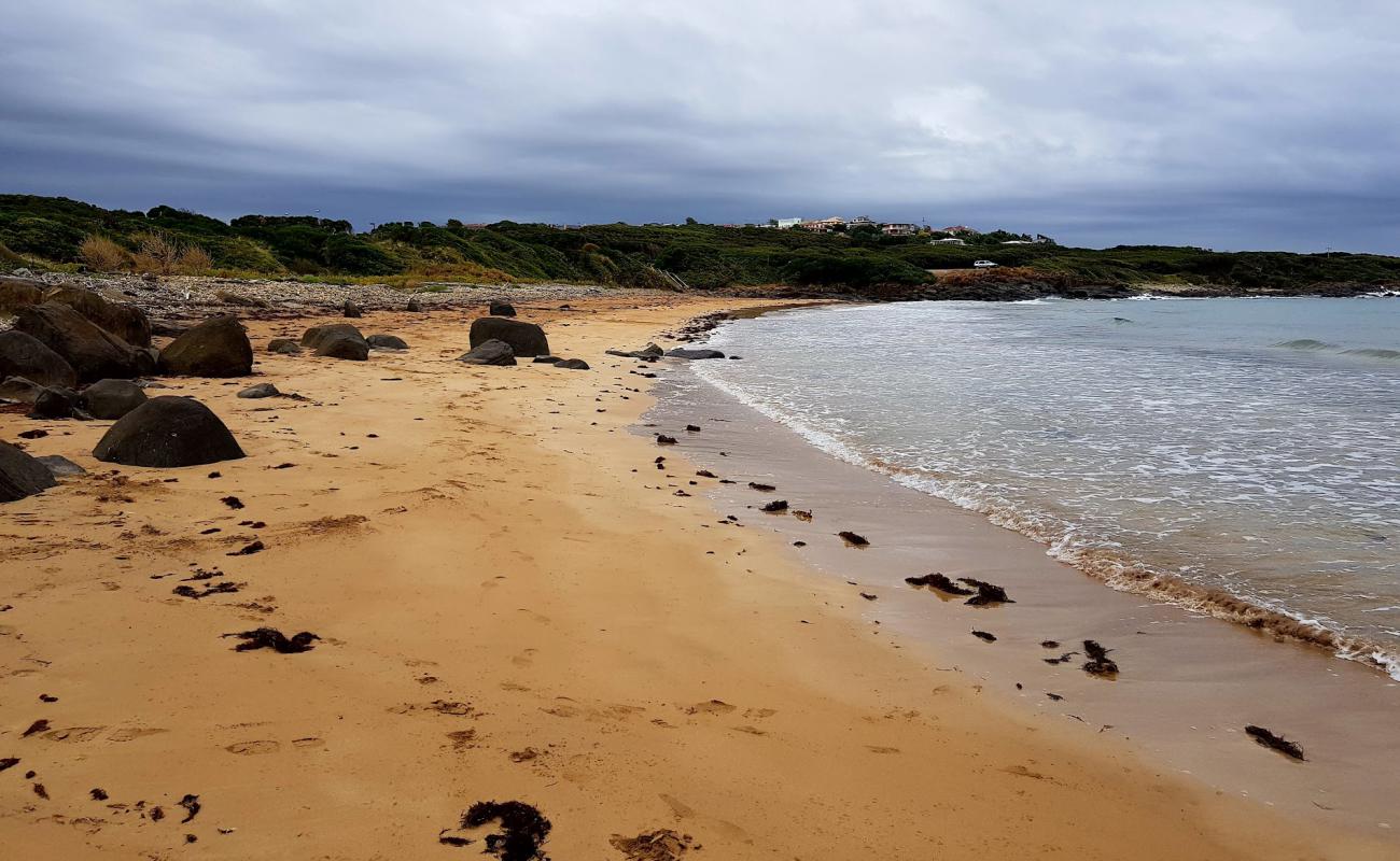 Photo de Back Beach avec sable lumineux de surface