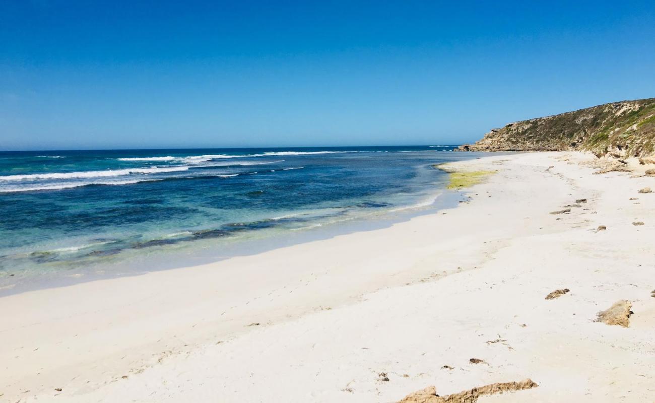 Photo de Bales Beach avec sable beige de surface