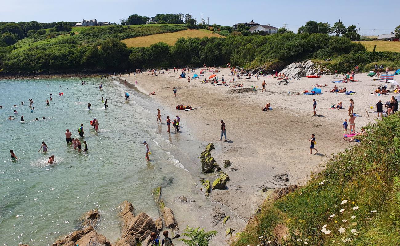 Photo de Plage du Dock (Plage de Kinsale) avec sable lumineux de surface