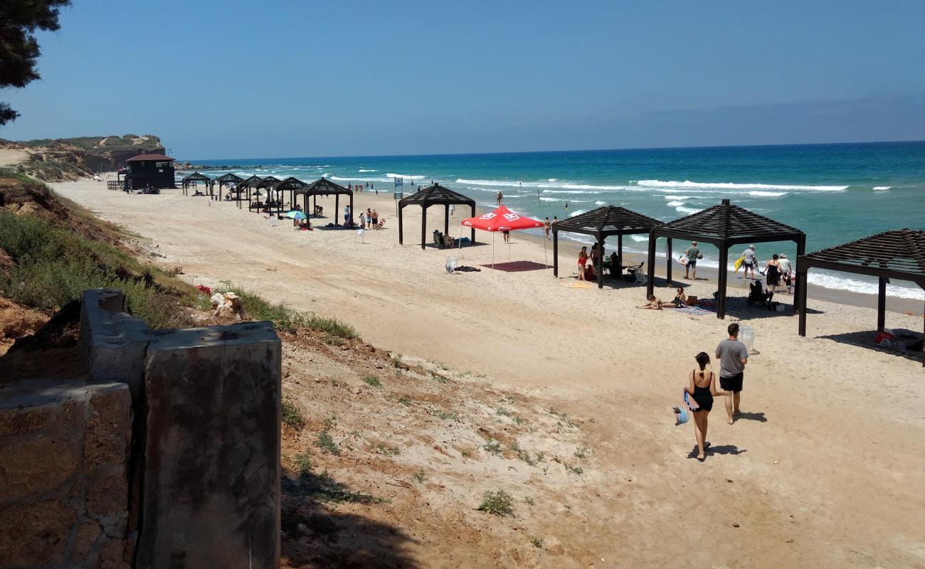 Photo de Olga beach avec sable beige de surface