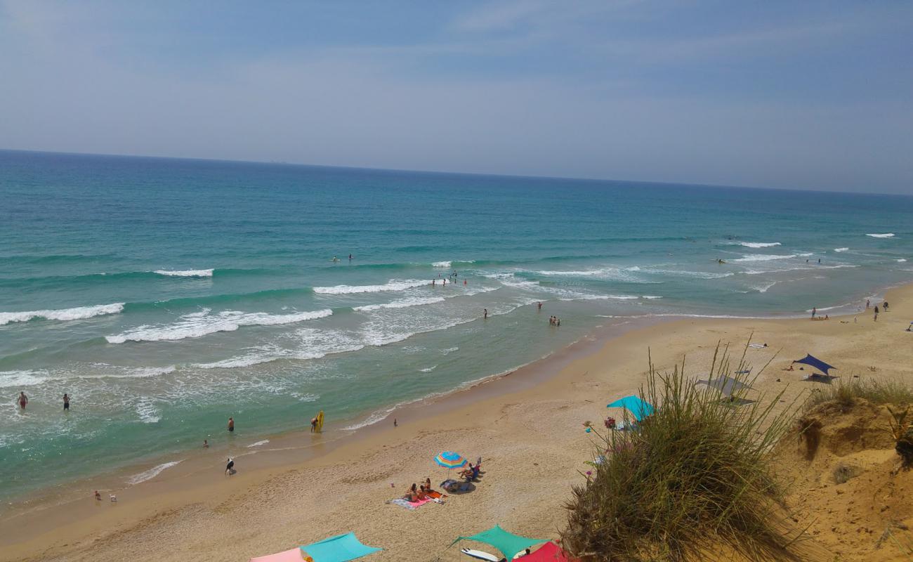 Photo de Metzukey Yam beach avec sable lumineux de surface