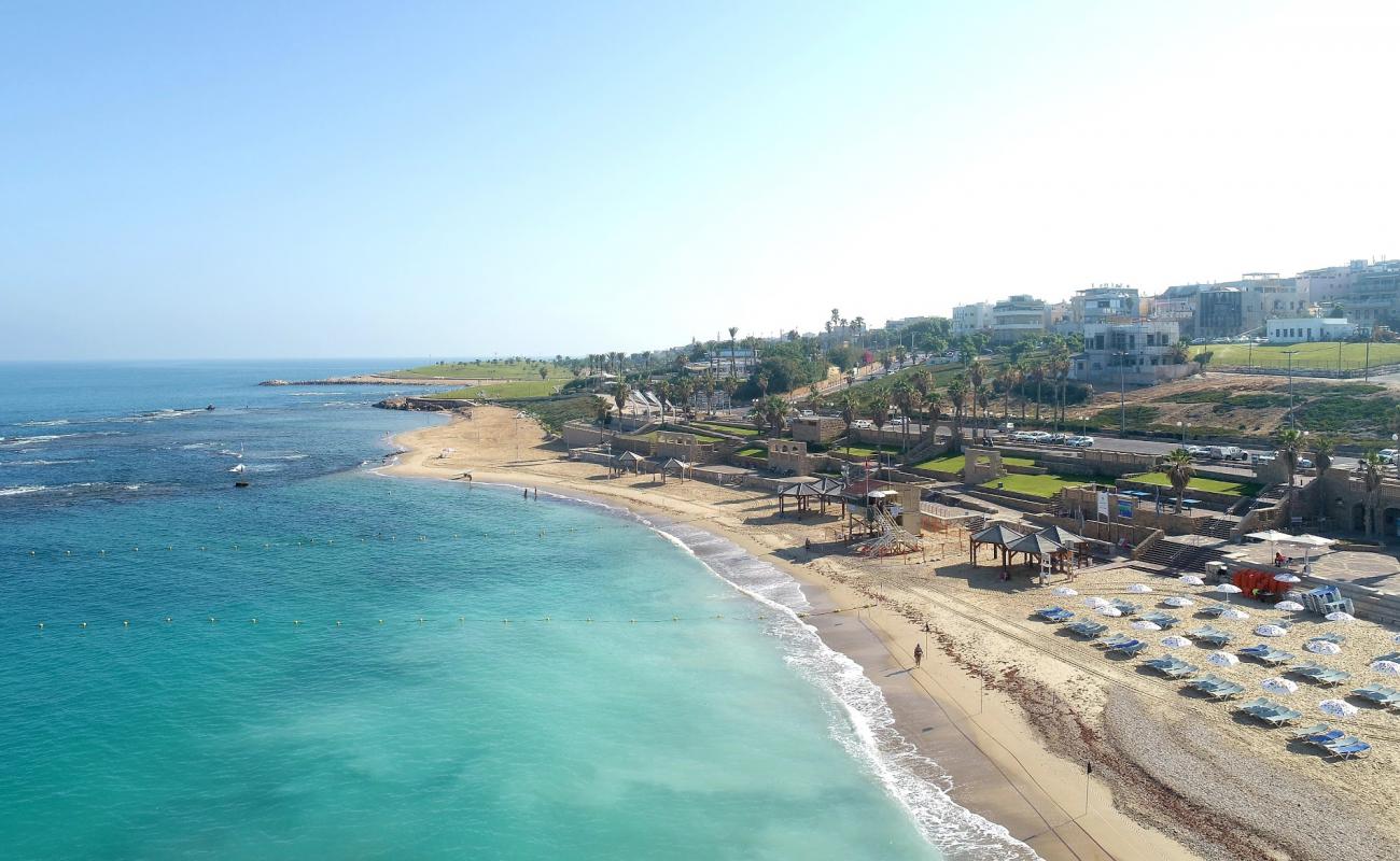 Photo de Givat Aliya beach avec sable beige fin de surface