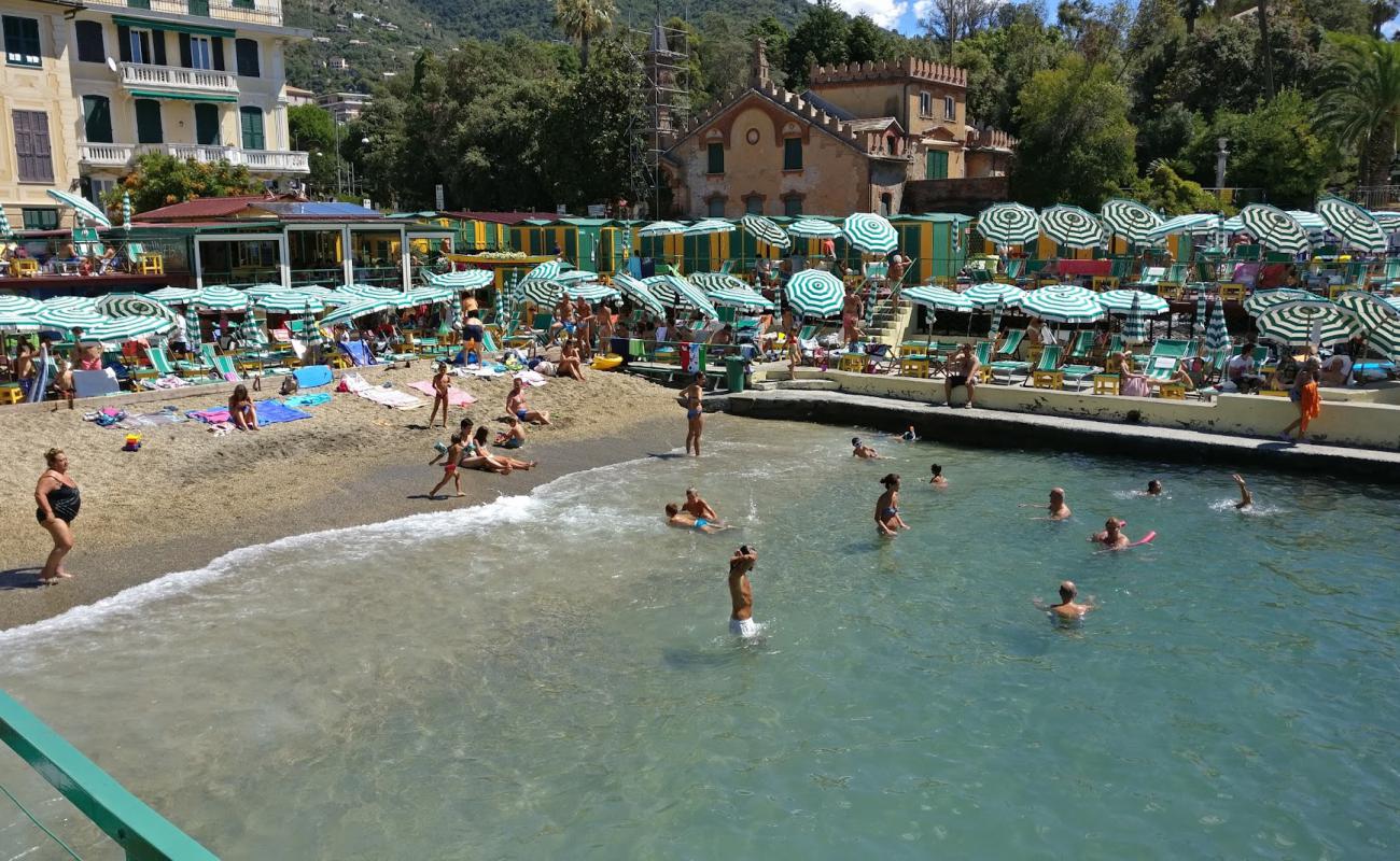 Photo de Spiaggia Rapallo avec caillou fin brun de surface