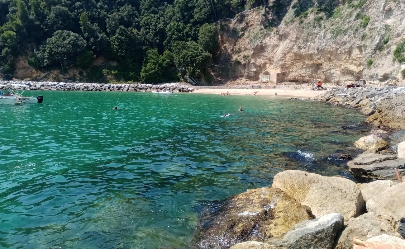 Photo de Spiaggia della Marinella di San Terenzo avec sable brun de surface