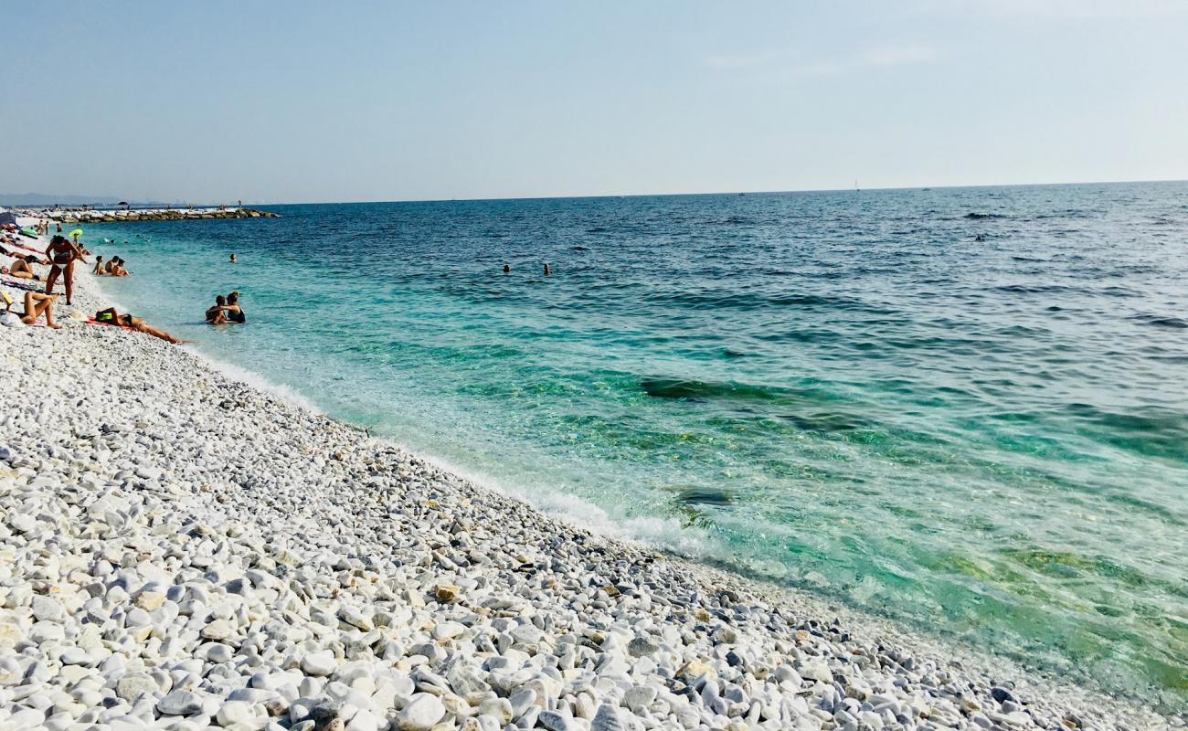 Photo de Spiaggia Marina di Pisa
 avec galets blancs de surface
