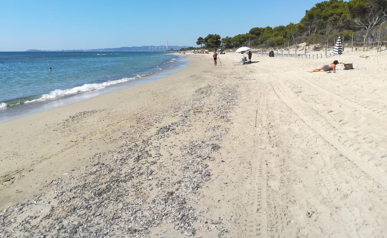 Photo de Plage Carbonifera avec sable brun de surface