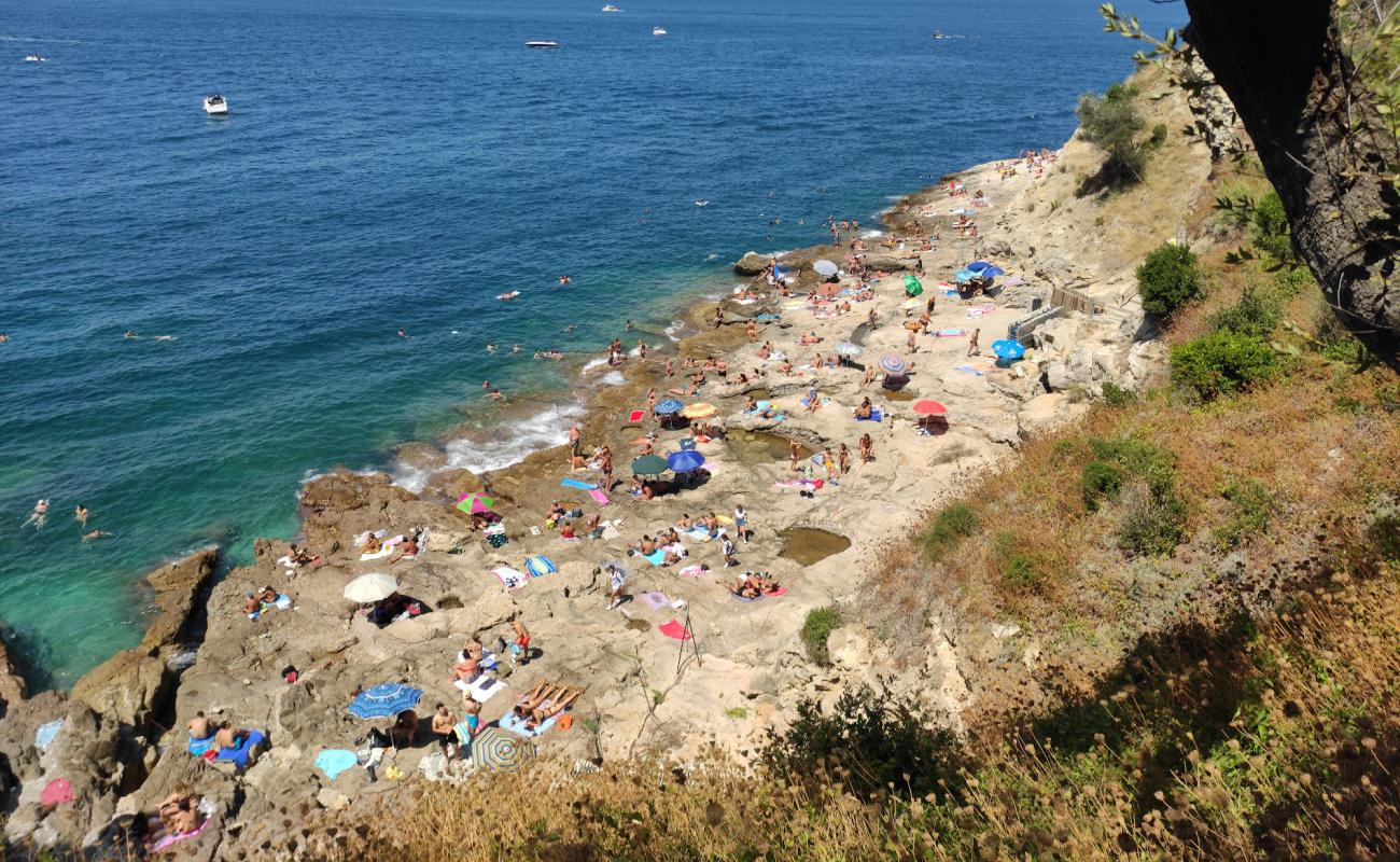 Photo de Spiaggia della Pignatella avec rocky shore de surface