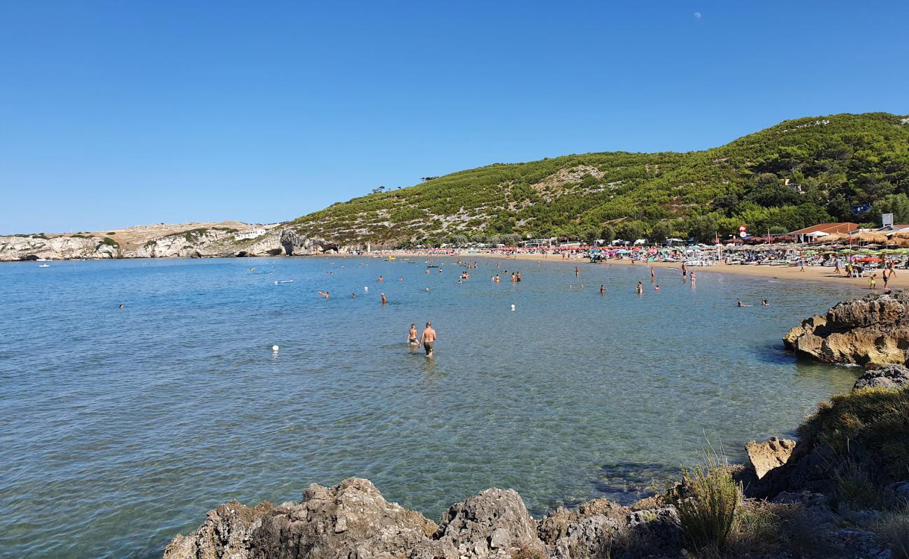 Photo de Spiaggia di San Nicola avec sable brun de surface