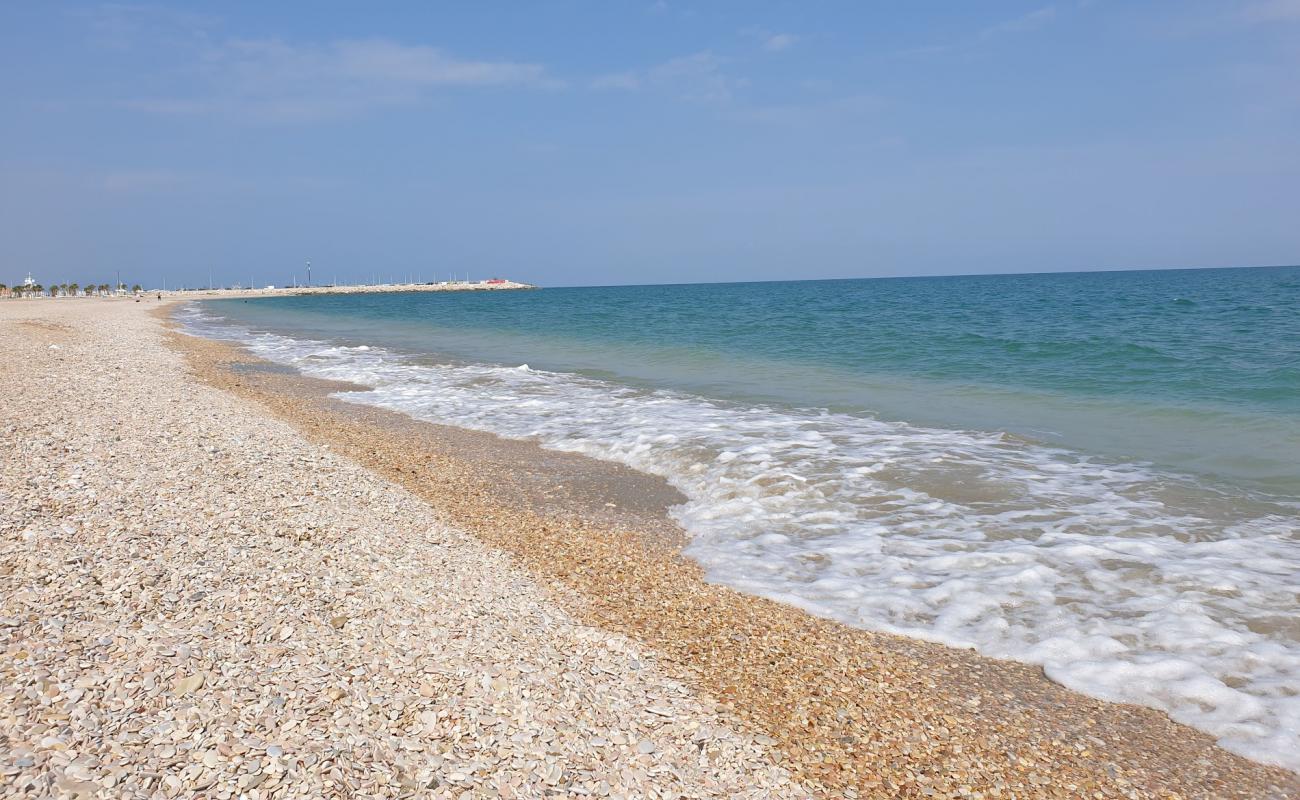 Photo de Civitanova Marche Beach avec sable beige & galets de surface