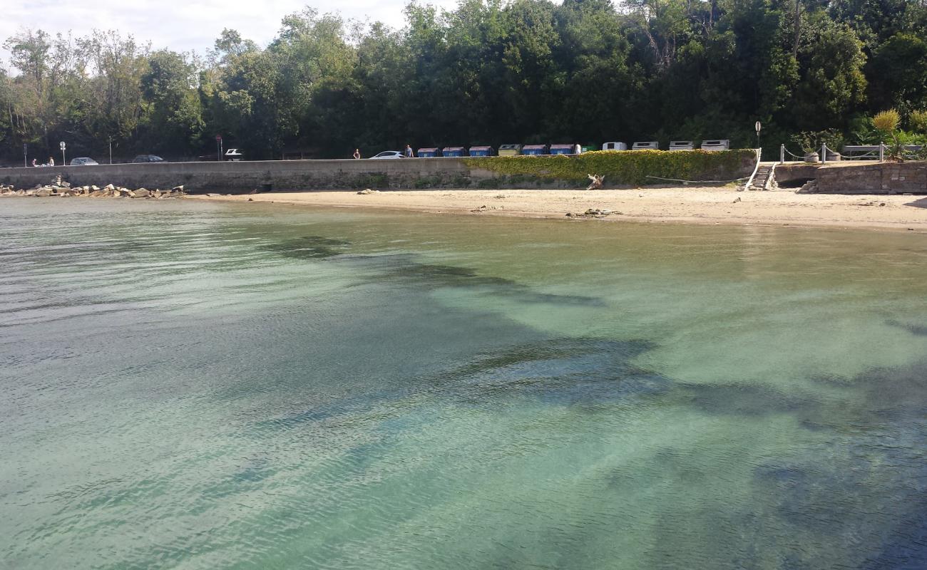 Photo de Punta Sottile avec sable beige & galets de surface