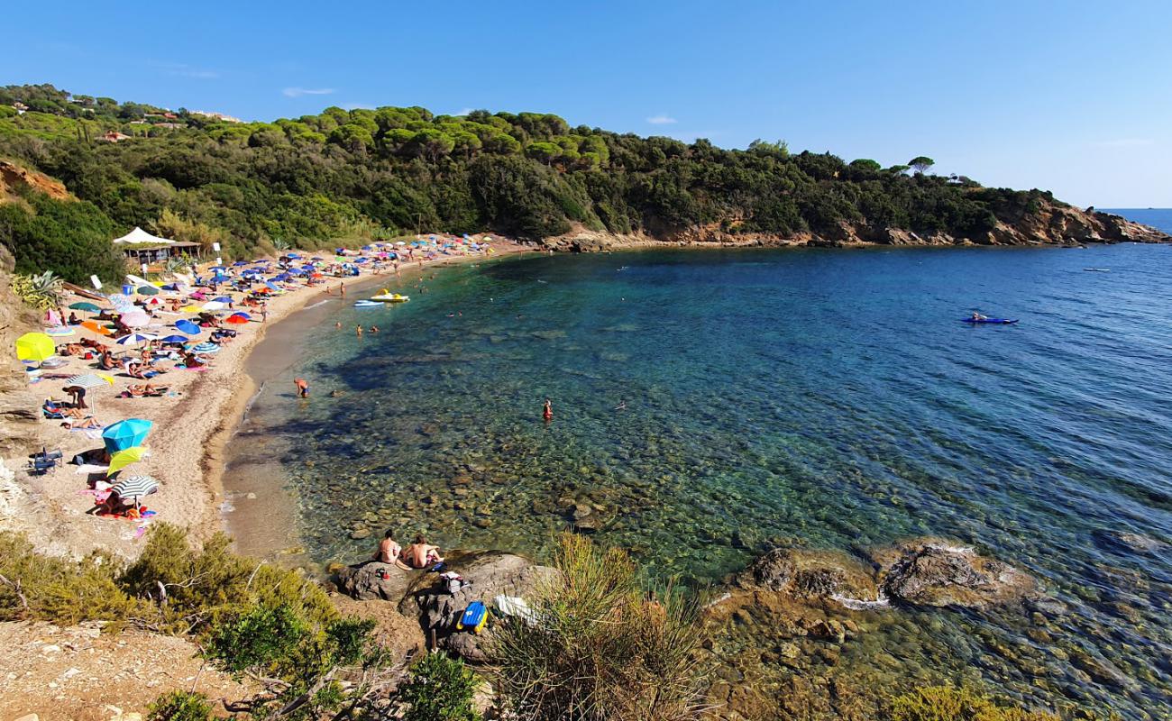 Photo de Spiaggia Di Barabarca avec sable clair avec caillou de surface