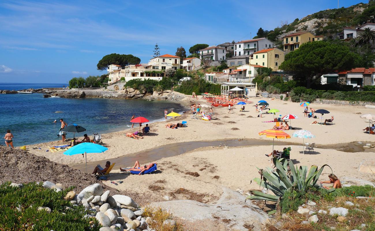 Photo de Spiaggia di Seccheto avec sable beige de surface