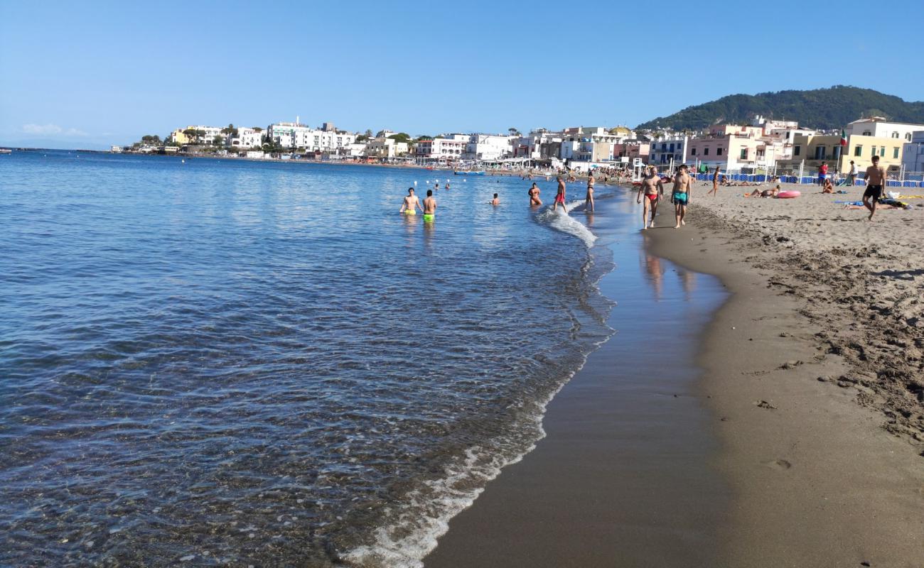 Photo de Spiaggia di San Pietro avec sable lumineux de surface