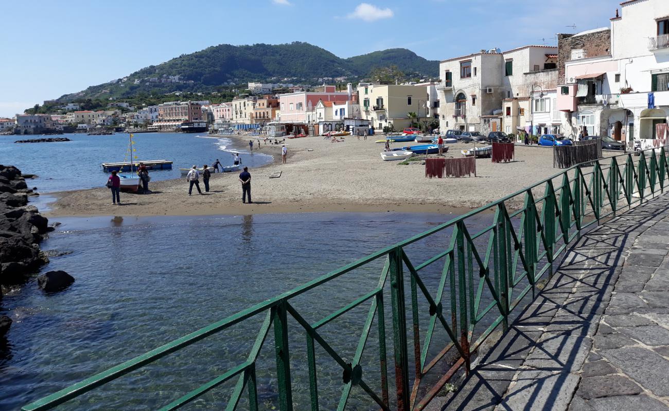 Photo de Spiaggia dei Pescatori avec sable gris de surface
