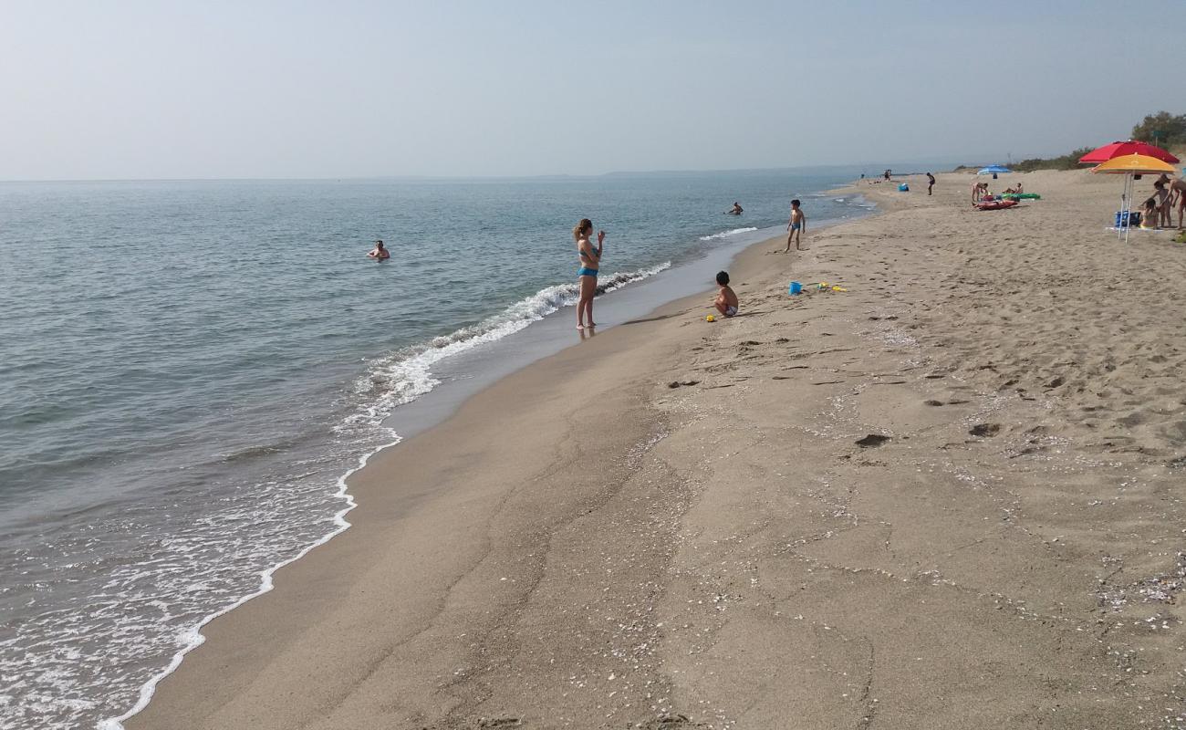 Photo de Primosole beach II avec sable brun de surface