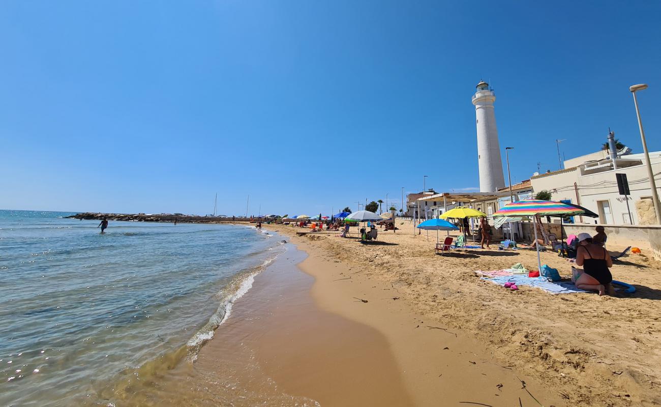 Photo de Punta Secca avec sable lumineux de surface