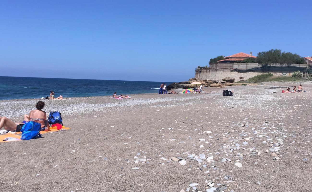 Photo de Ficarazzi beach avec sable gris avec caillou de surface