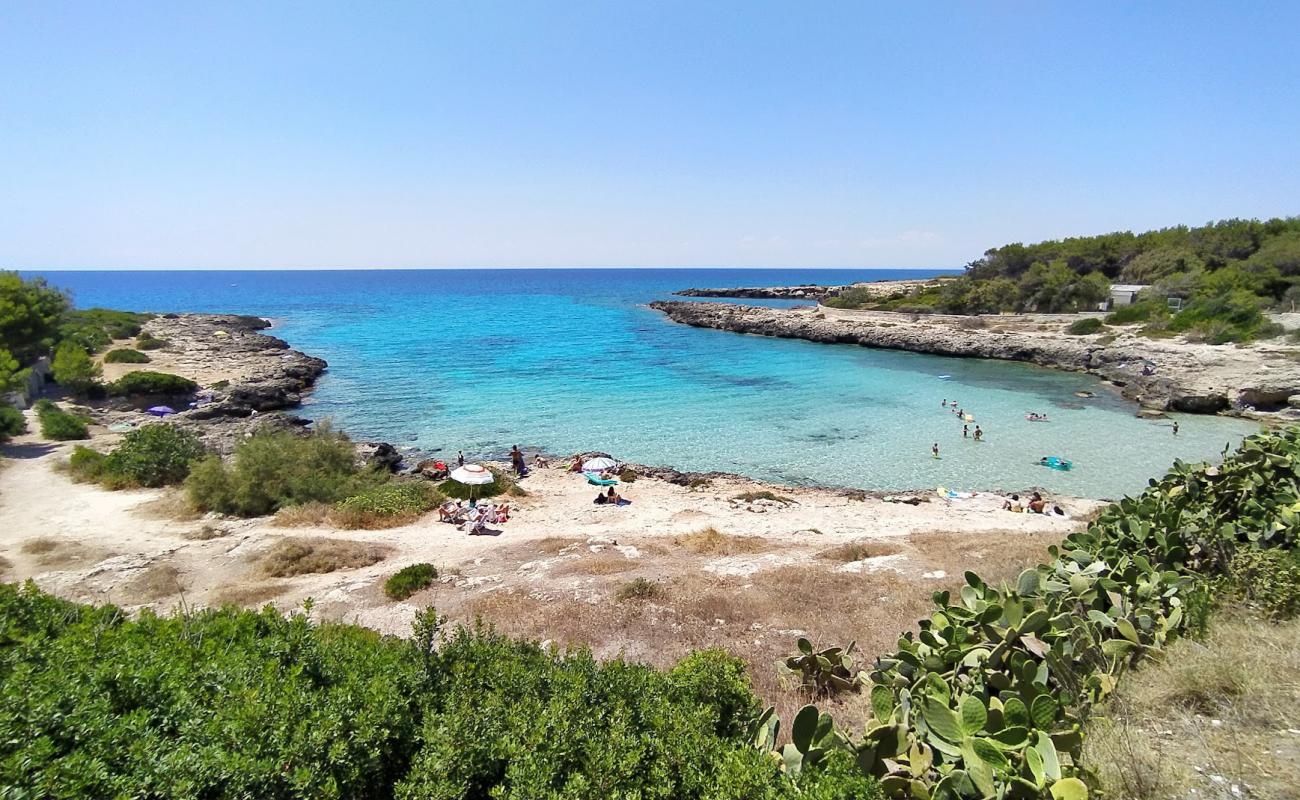 Photo de Spiaggia di Baia Capparone avec sable fin brun de surface