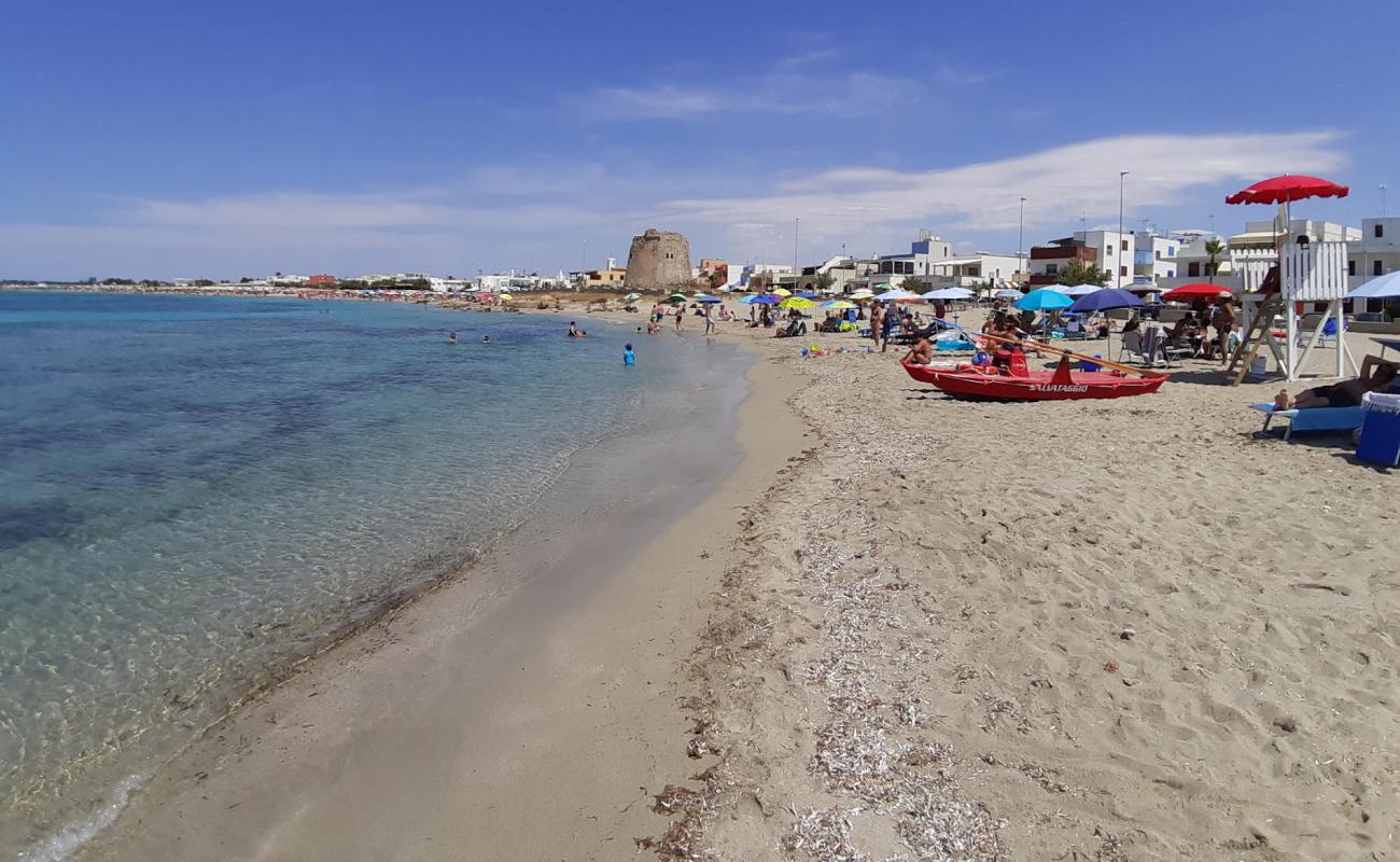 Photo de Spiaggia di Torre Mozza II avec sable fin et lumineux de surface