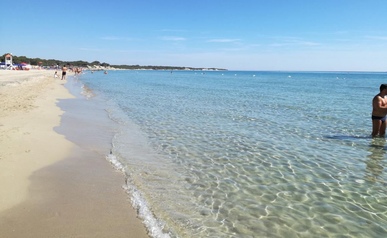 Photo de Spiaggia Alimini avec sable fin gris de surface