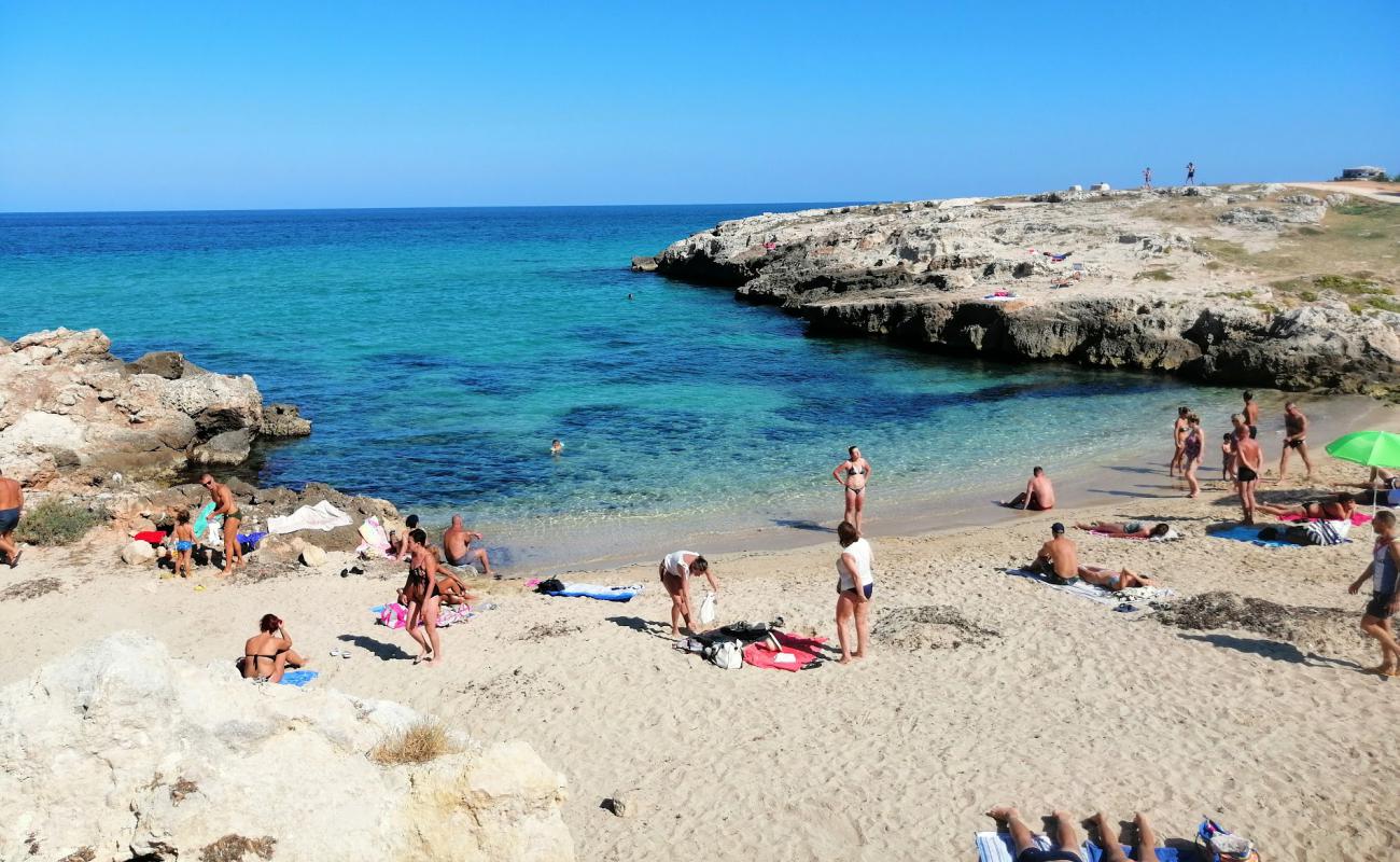 Photo de Cala Porto Bianco beach avec sable beige de surface