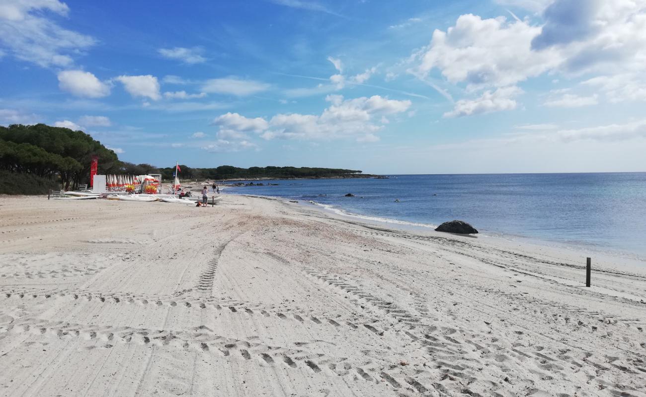 Photo de Spiaggia Li Cuppulati avec sable fin et lumineux de surface