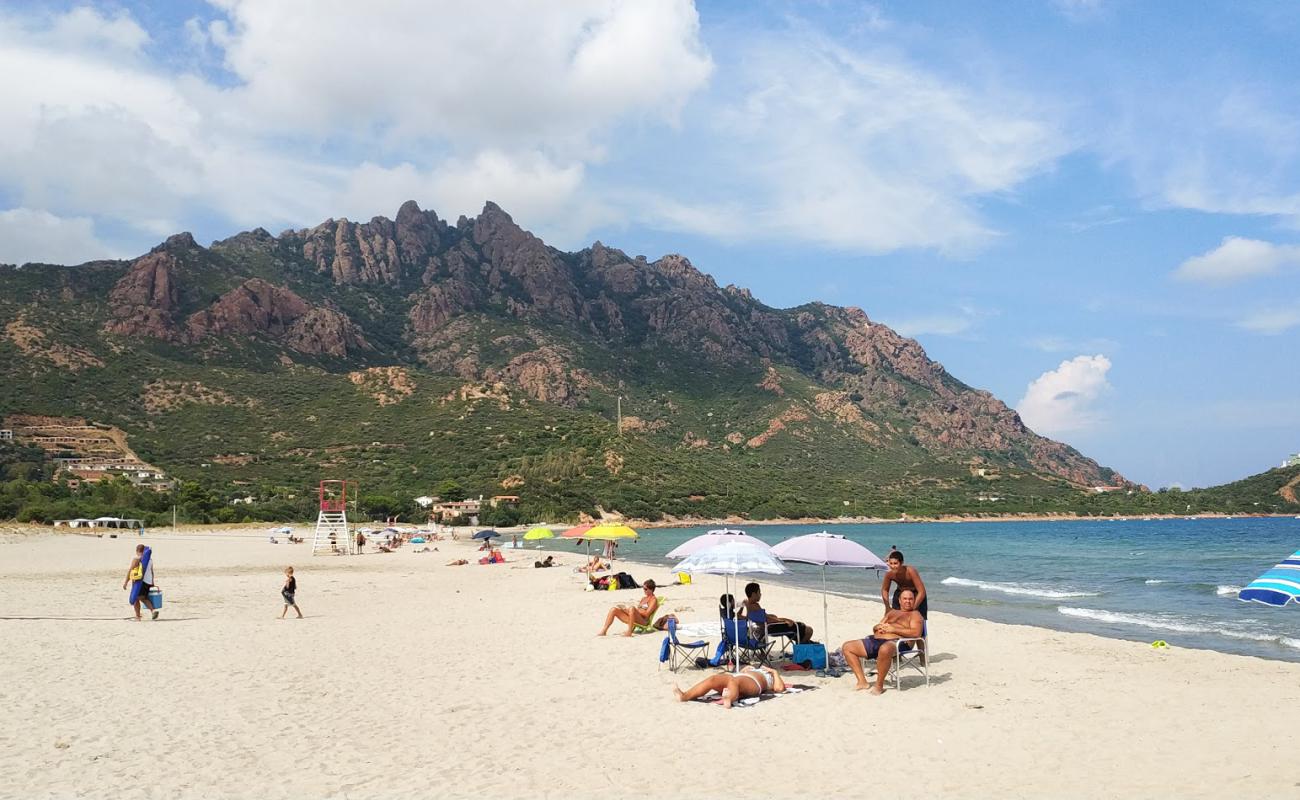 Photo de Spiaggia di Foxi Manna avec sable beige fin de surface