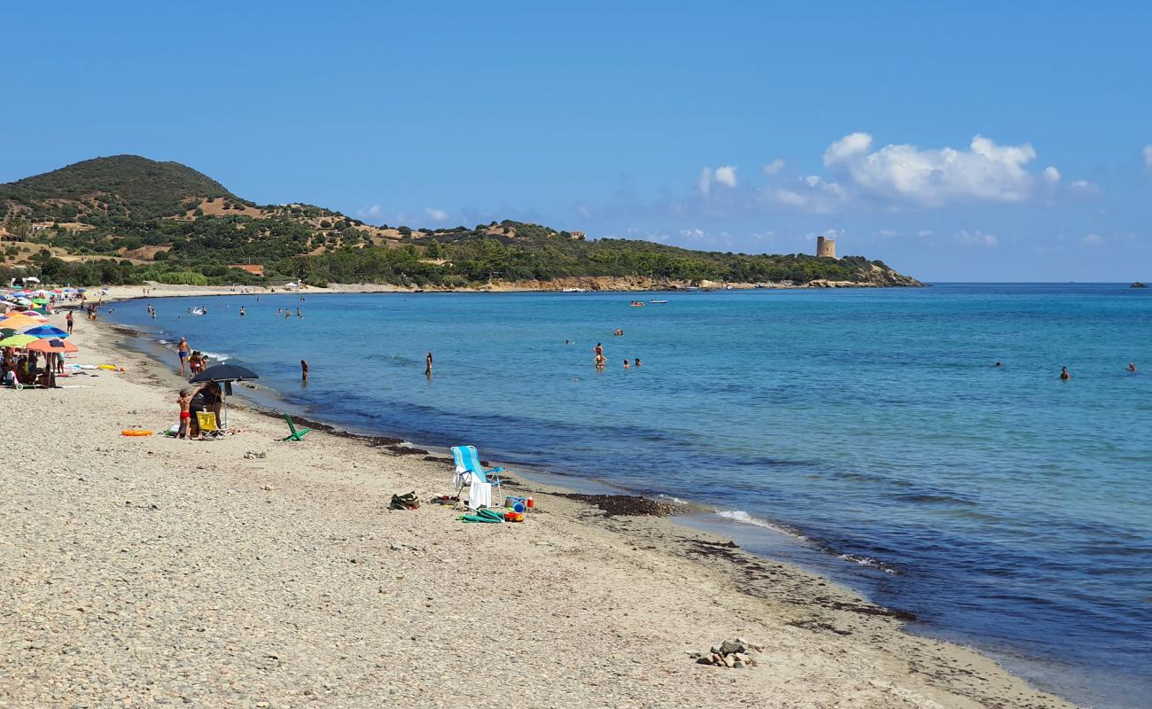 Photo de Spiaggia di Foxi Murdegu avec sable beige de surface