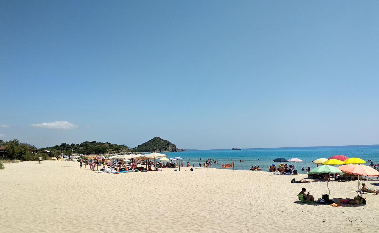 Photo de Spiaggia di Marina di San Pietro avec sable beige de surface