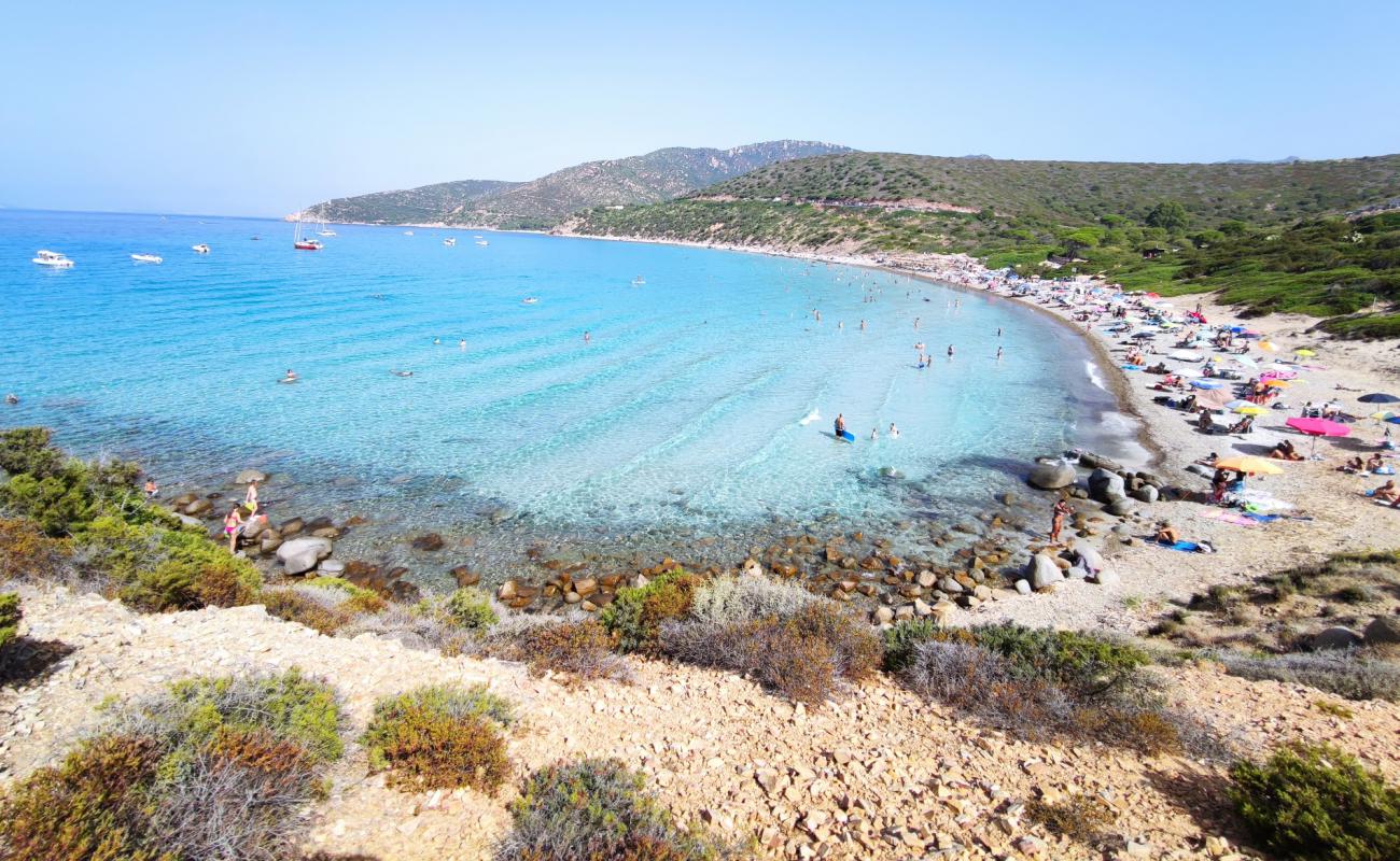 Photo de Spiaggia di Mari Pintau avec caillou clair de surface