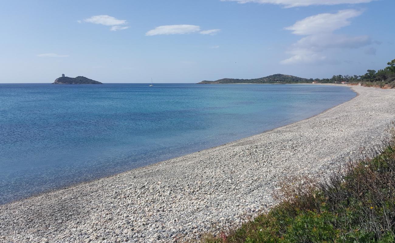 Photo de Spiaggia di Furcadizzu avec sable gris & galets de surface