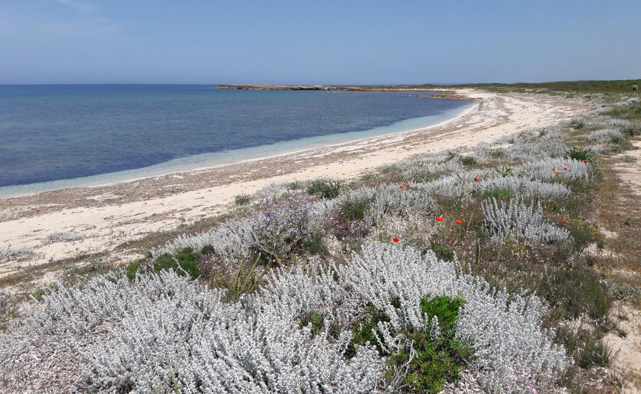 Photo de Caogheddas beach avec sable lumineux de surface