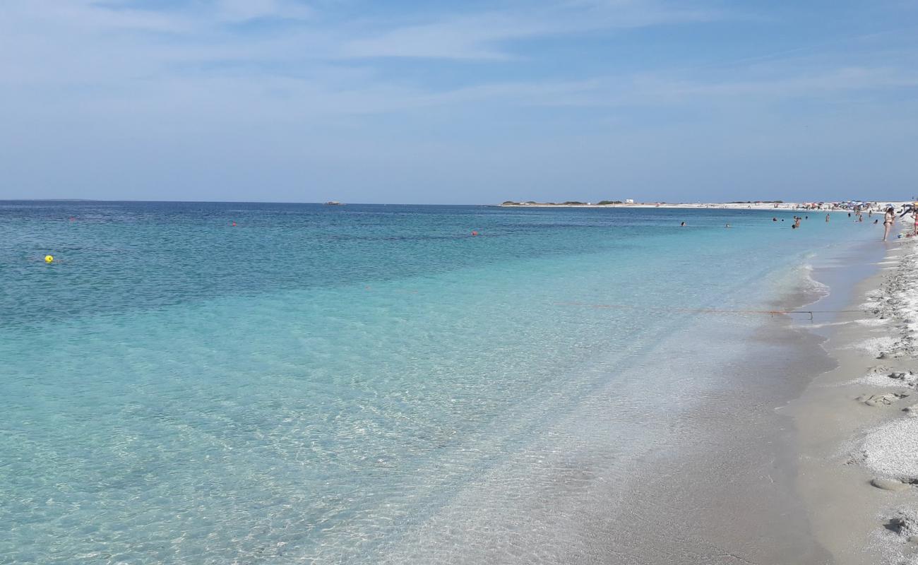 Photo de Plage de Mari Ermi avec sable blanc de surface