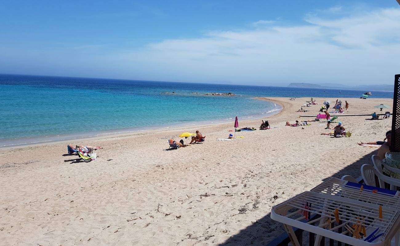 Photo de Spiaggia di Vignola avec sable brun de surface