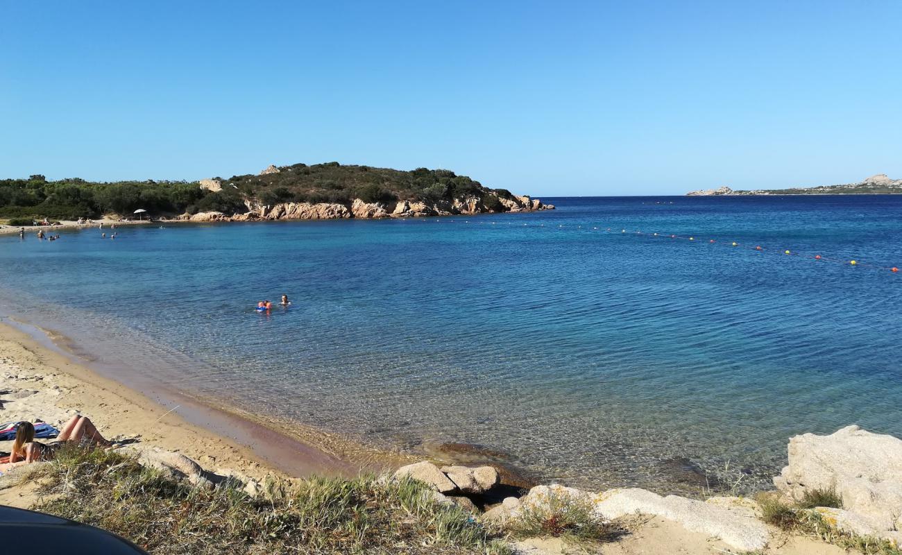 Photo de Spiaggia Molo di La Conia avec sable beige de surface
