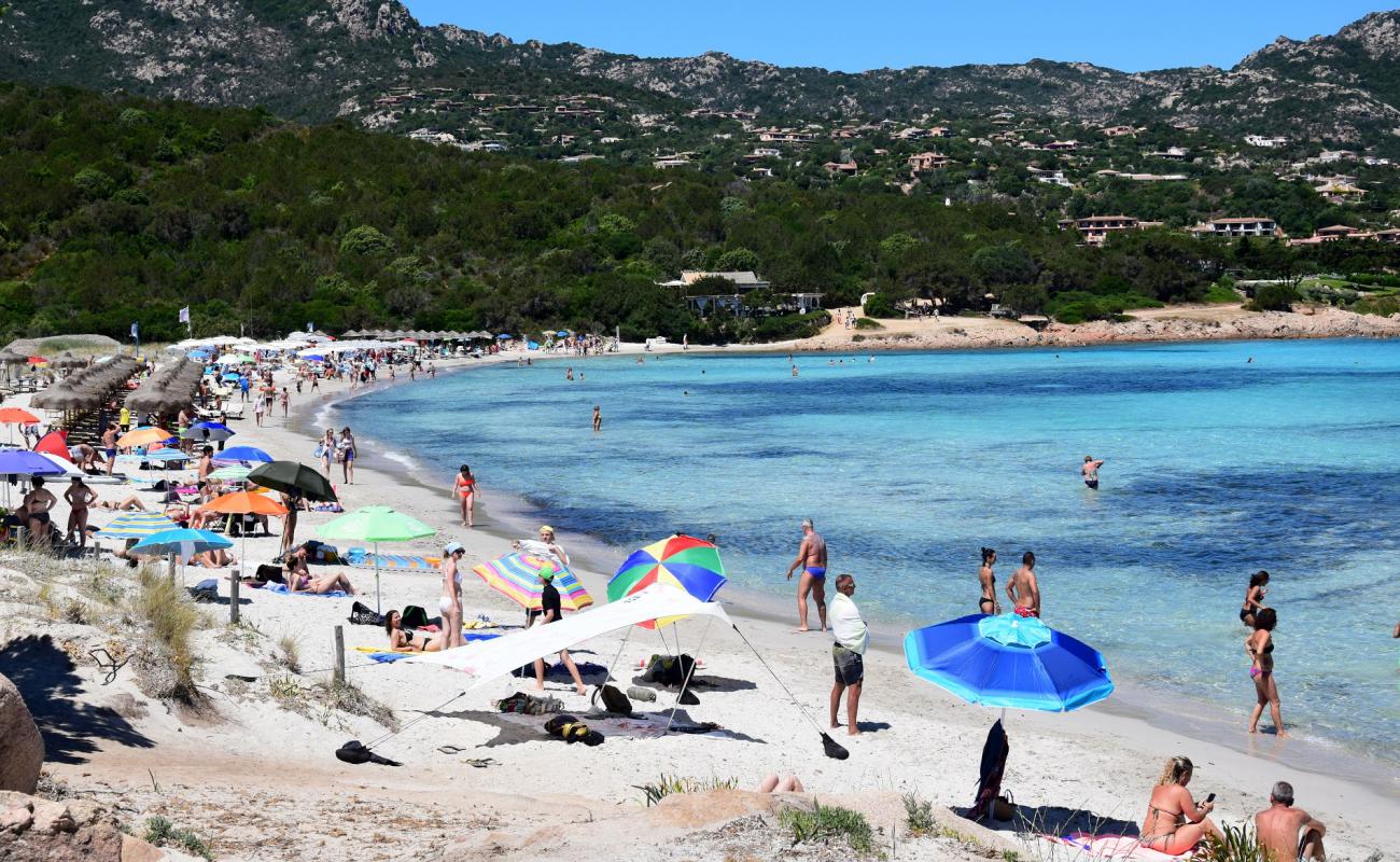 Photo de Spiaggia Piccolo Pevero avec sable lumineux de surface