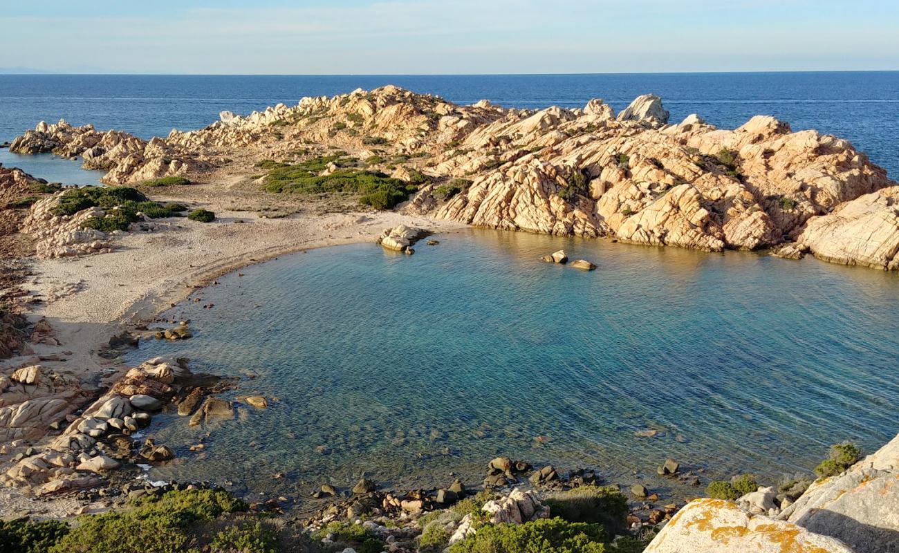 Photo de Punta Crucitta beach avec sable lumineux de surface