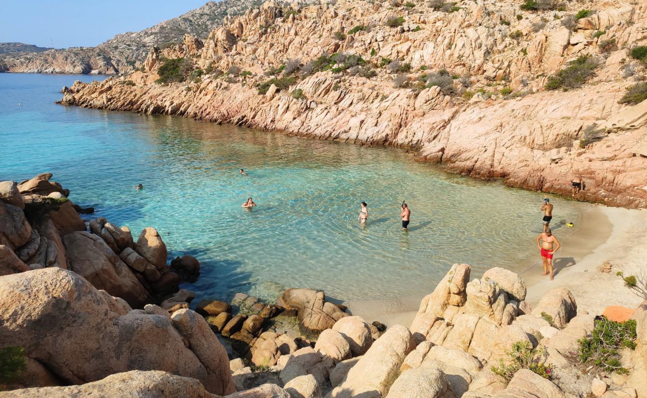 Photo de Cala Coticcio beach II avec sable blanc de surface