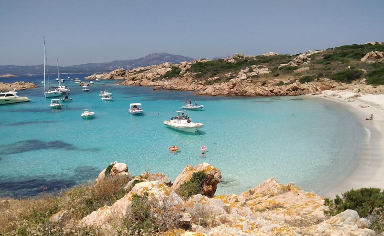 Photo de Plage Mortorio avec sable fin blanc de surface