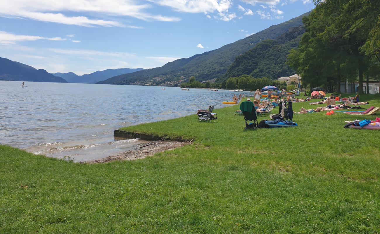 Photo de Lido di Dongo Beach avec herbe de surface