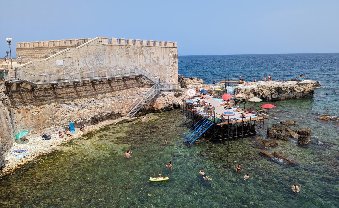 Photo de Spiaggia Diana nel Forte avec roches de surface