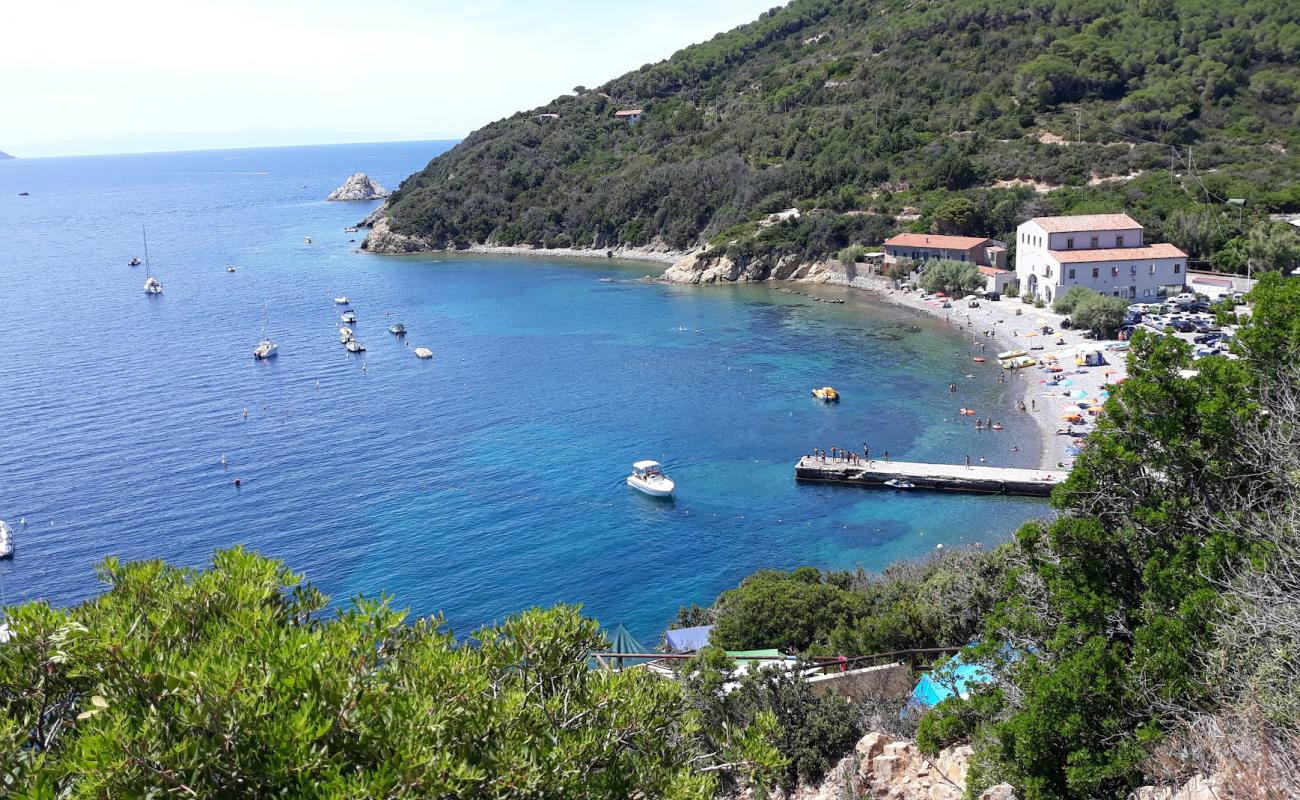 Photo de Spiaggia di Enfola avec sable gris avec caillou de surface