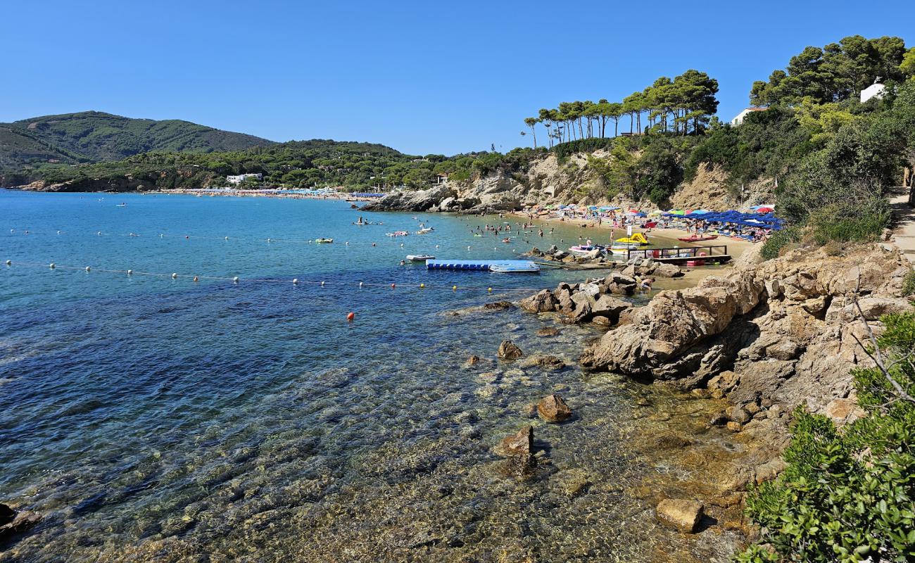 Photo de Spiaggia Le Calanchiole avec sable lumineux de surface