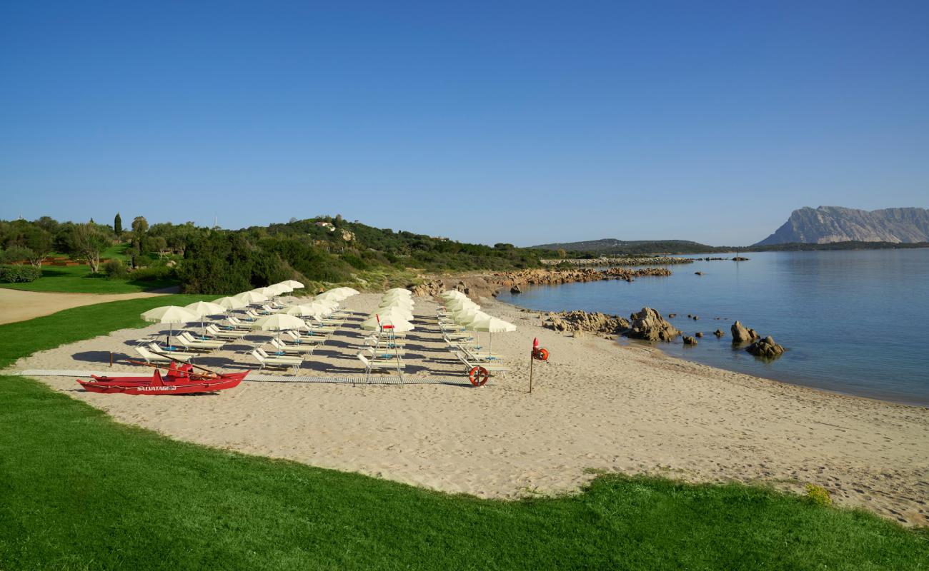 Photo de Caletta delle Lune avec sable beige de surface